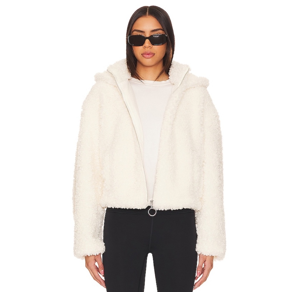 WeWoreWhat Curly Sherpa Jacket. Never worn. Size M